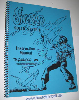 Sinbad Game Manual (Gottlieb)